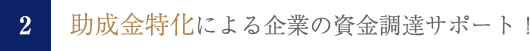 助成金特化による企業の資金調達サポート!
